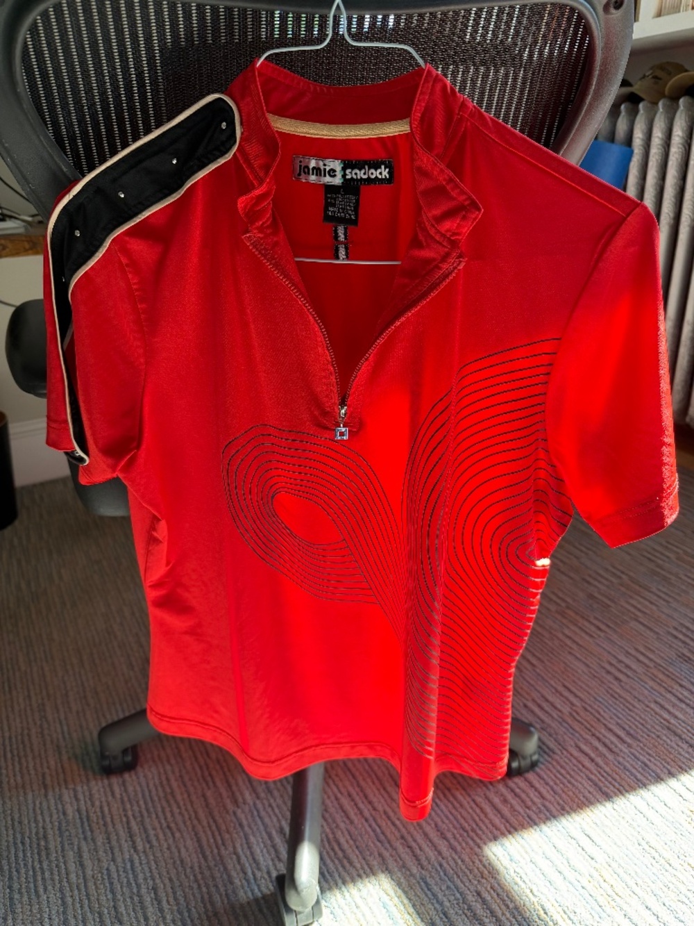 Jamie Sadock Short Sleeve Golf Shirt Size L
